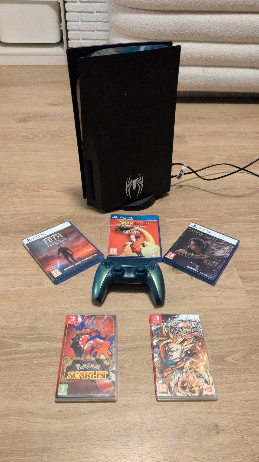PS5 Spider-Man Editie met Controller en Games, Ophalen of Verzenden