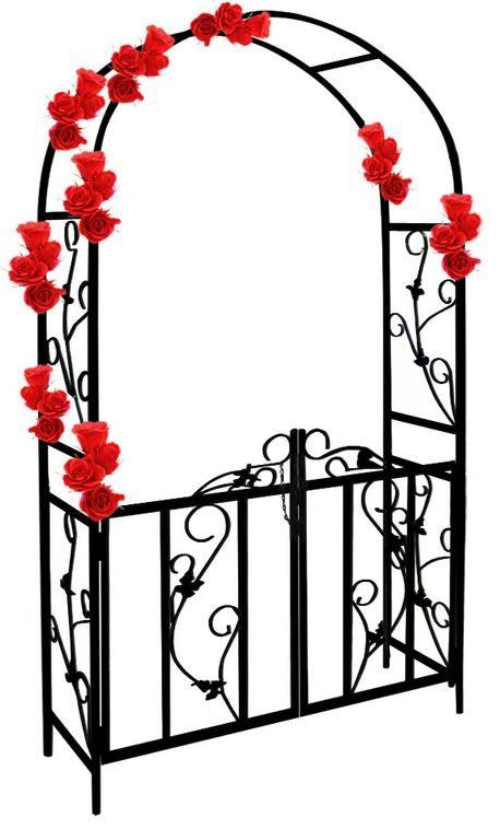 Rozenboog pergola met hekje tuinboog ijzer GRATIS BEZORGD!, Tuin en Terras, Met poort, Verzenden, Nieuw, Nvt