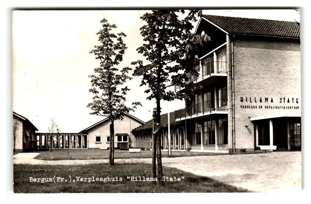 Bergum, Verpleeghuis "Hillama State", Verzenden, 1960 tot 1980, Gelopen, Friesland