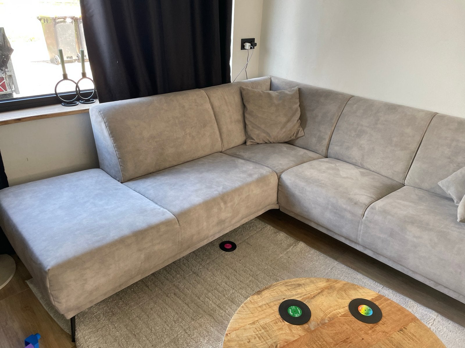 Pronto Wonen Hoekbank met Pocketvering en Koudschuim, Huis en Inrichting, Banken | Bankstellen, Ophalen, 250 tot 300 cm, Gebruikt