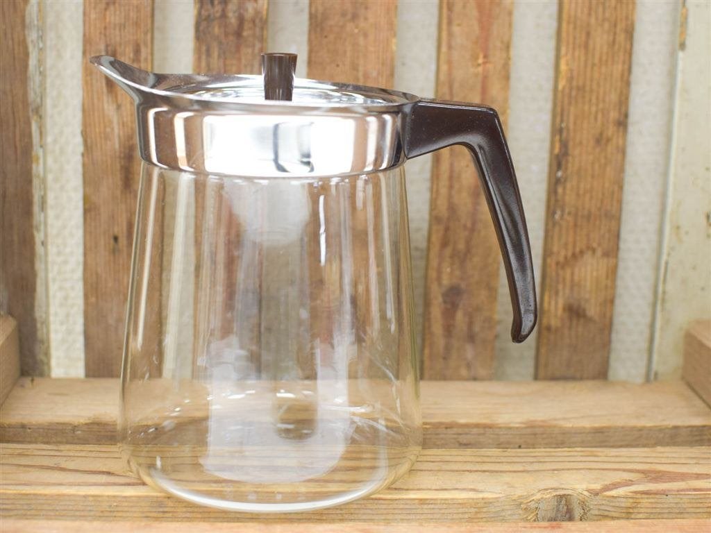 Vintage Glazen koffiekan 52211, Huis en Inrichting, Ophalen of Verzenden, Gebruikt, Aardewerk, Bord(en)