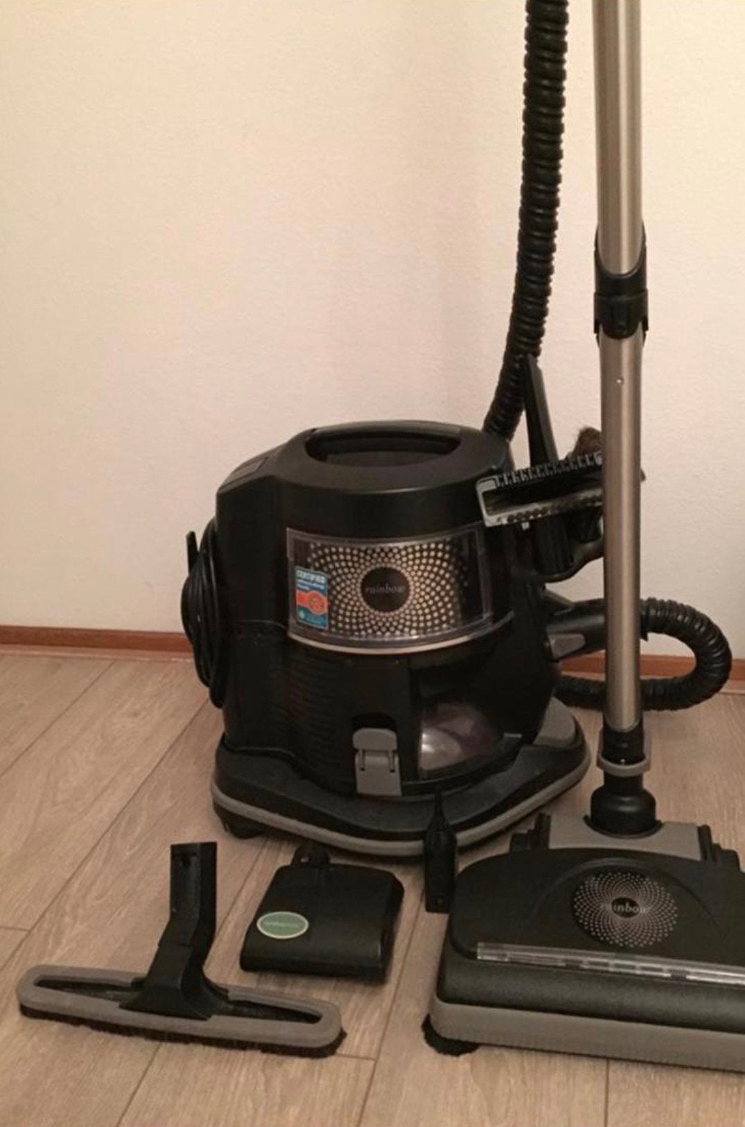 Rainbow Black Anti-Allergie stofzuiger, izgs, Ophalen, Zo goed als nieuw