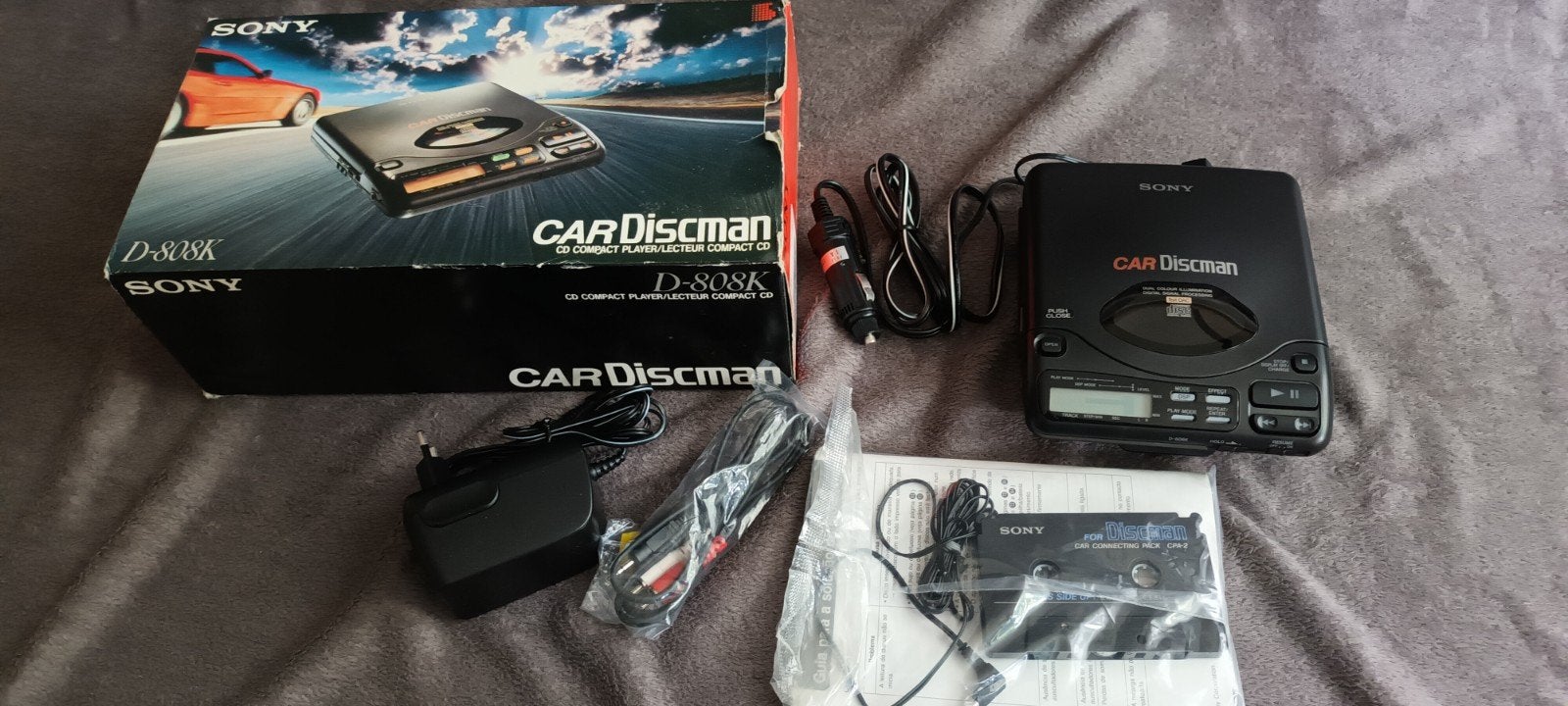 Sony Car Discman D-808K met originele doos en accessoires, Ophalen of Verzenden, Discman