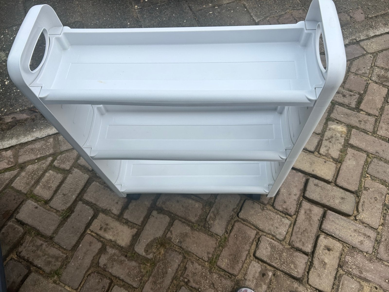 Verrijdbaar opbergrek met 3 planken, Ophalen, Gebruikt