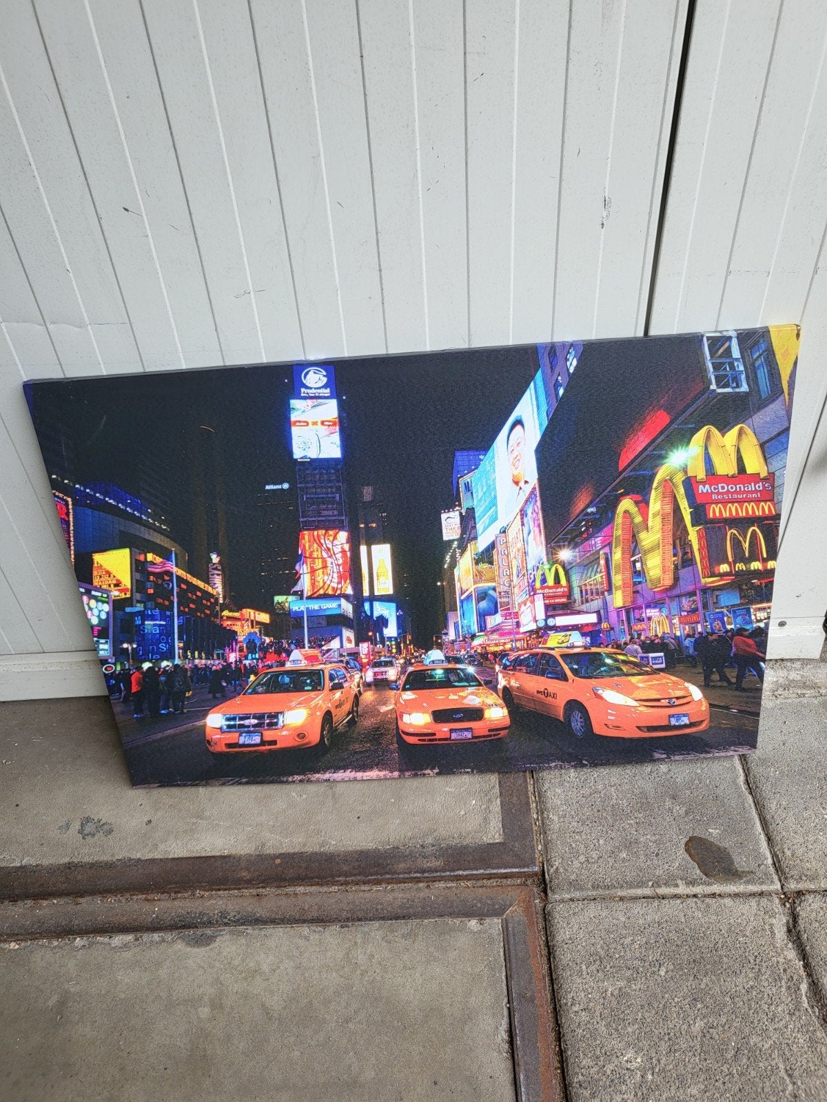 Canvas schilderij Times Square New York Taxi's, Ophalen, Nieuw, Schilderij, 75 tot 100 cm