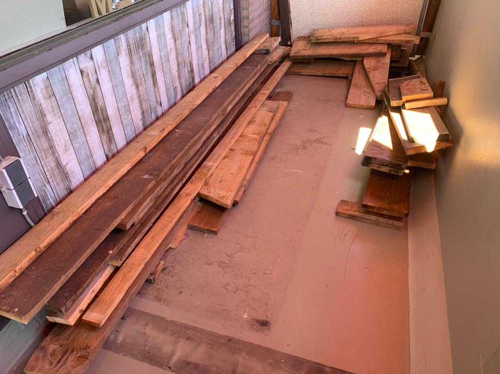 Houten planken, Doe-het-zelf en Verbouw, Hout en Planken, Ophalen, Gebruikt, Minder dan 25 mm, 250 tot 300 cm