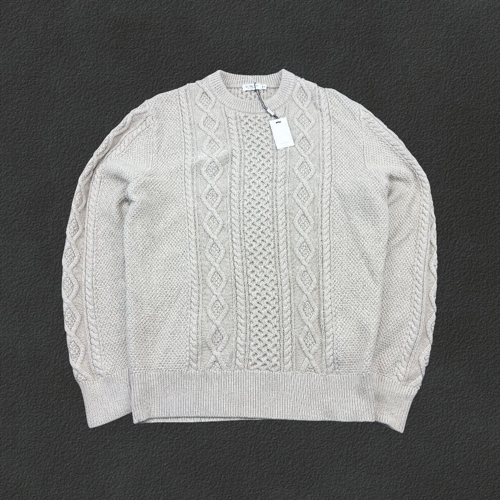 (1312) Beige Suitsupply gebreide trui - Heren XL - Nieuw met, Beige, Ophalen of Verzenden, Revaleur, Info@revaleur.com