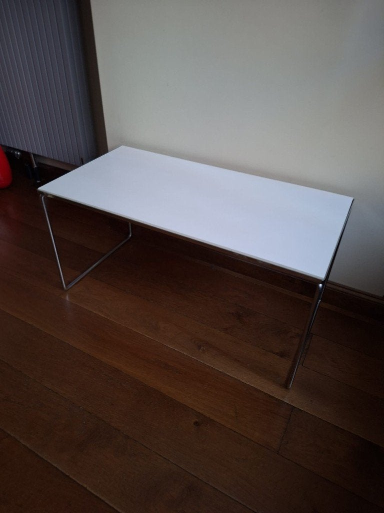 Brabantia bijzettafeltje, lang model, omkeerbaar, wit/blauw, Minder dan 45 cm, Kunststof, Gebruikt, Minimalist