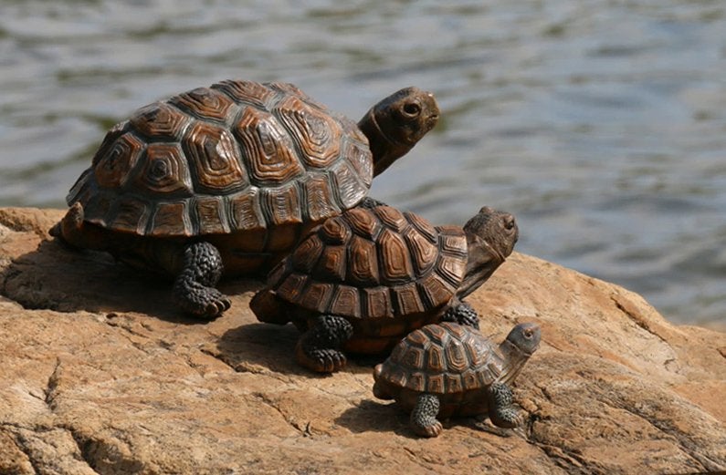 Kunst Schildpad / Tuin Decoratie Dier Simulatie Vijver Beeld, Tuin en Terras, Tuinbeelden, Verzenden, Nieuw, Kunststof, Dierenbeeld
