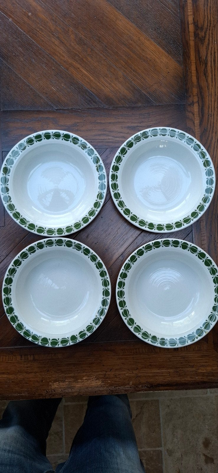 4 Vintage Egersund Norway Schaaltjes - Jaren '70, Ophalen of Verzenden