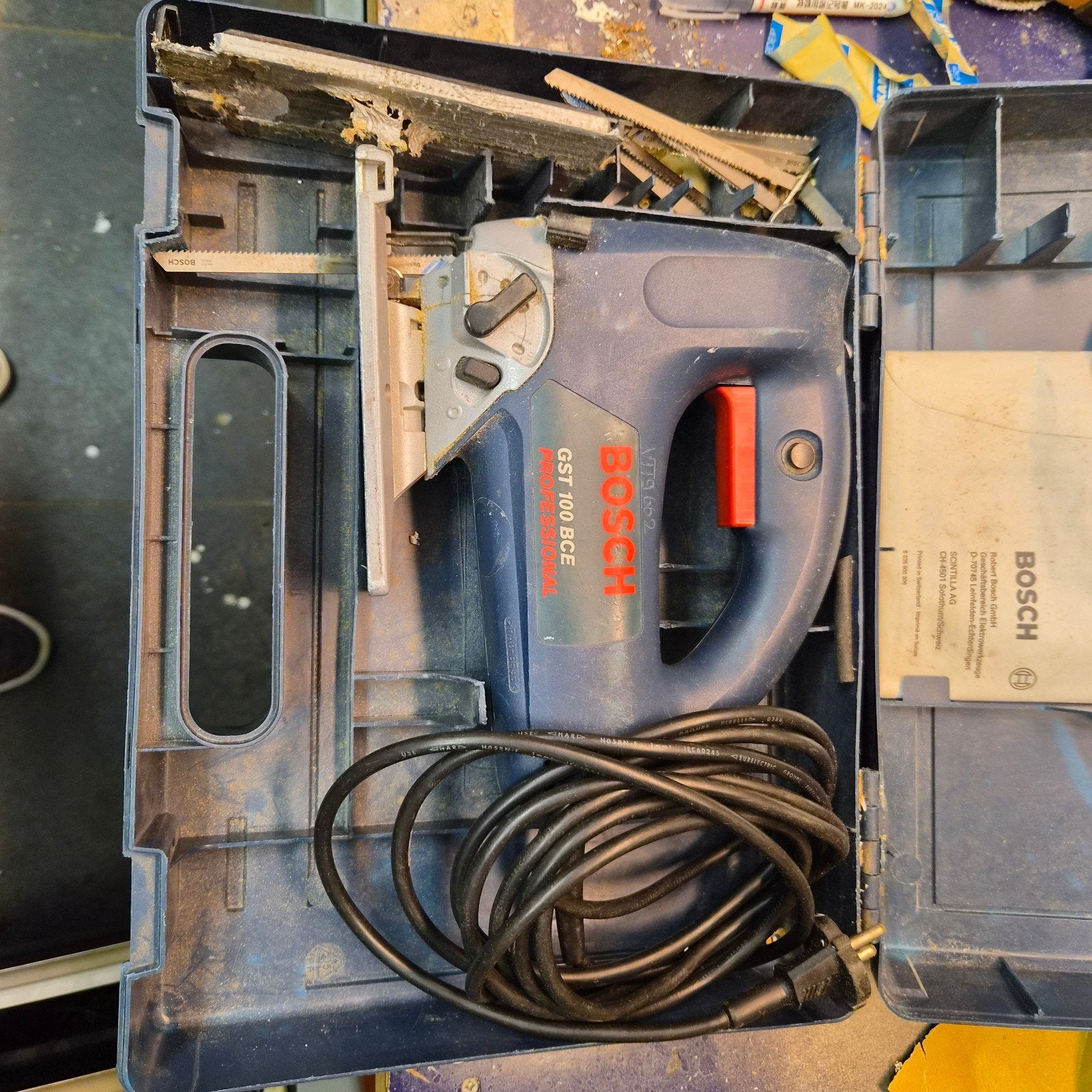 Bosch GST 100 BCE Decoupeerzaag met Koffer, Ophalen of Verzenden, Gebruikt, Decoupeerzaag, Bosch