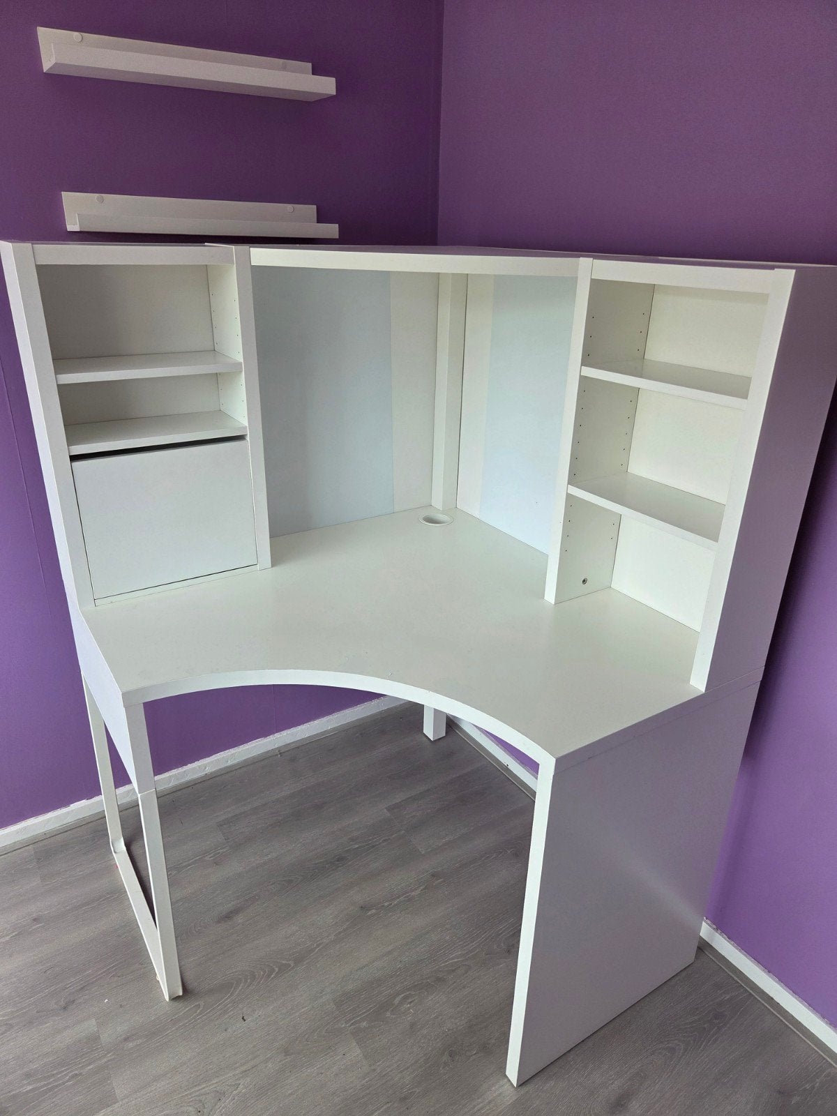 IKEA Micke Hoekbureau Wit - Compact en Functioneel, Ophalen