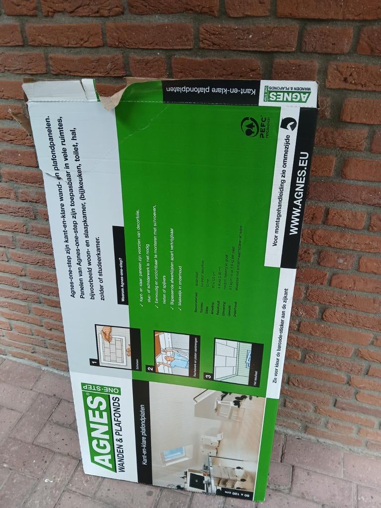 Agnes kant-en-klare wand- en plafondplaat 1stuks, Ophalen, Nieuw