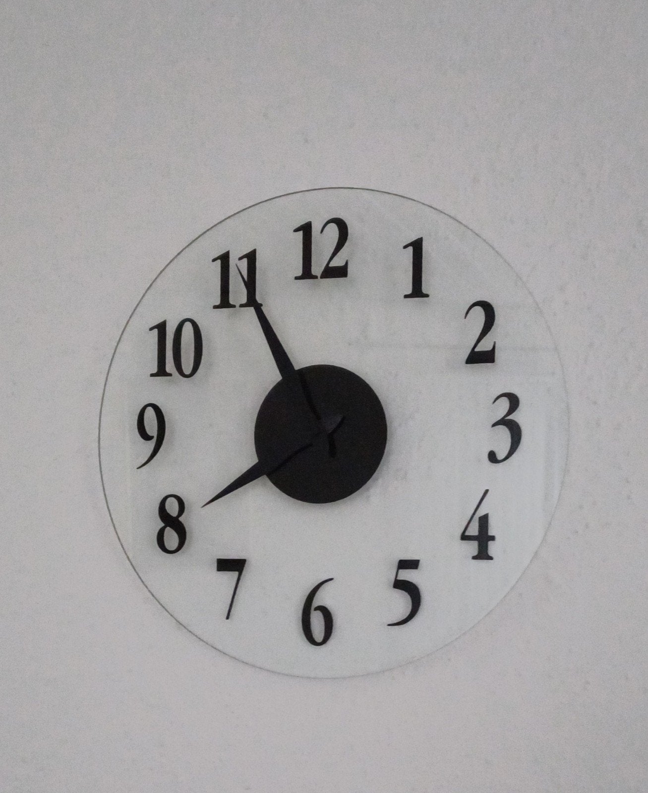 Glazen Wand Klok
35 cm, Analoog, Ophalen of Verzenden, Wandklok, Gebruikt