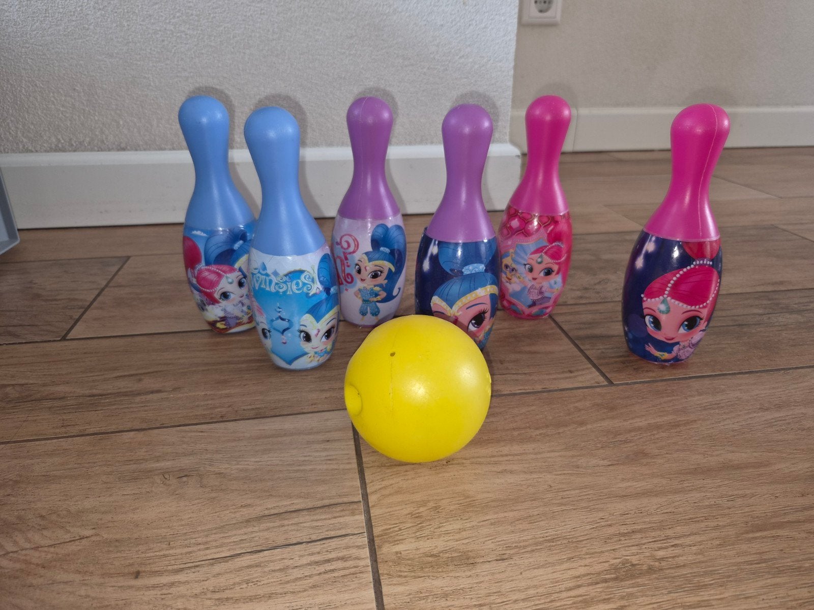 Shimmer en Shine Bowling Set voor Kinderen, Ophalen of Verzenden, Gebruikt, Jongen of Meisje