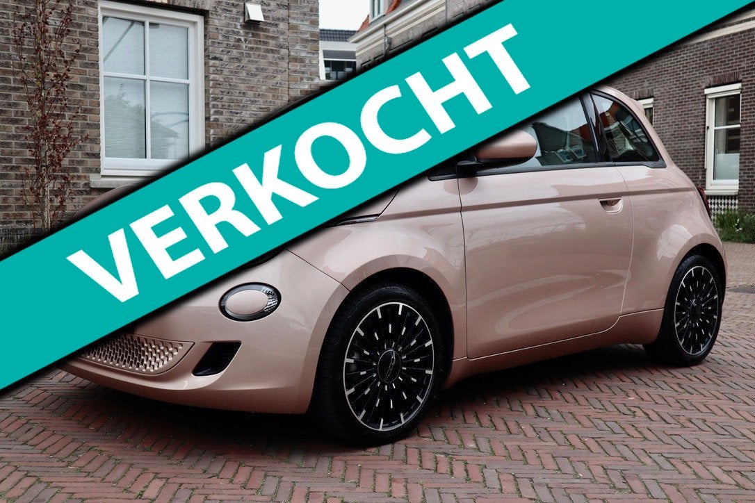 Fiat 500e 3+1 Icon 42 kWh | RIJKLAARPRIJS | SOH 93% | Apple, Auto's, Dealer onderhouden, Stof, Gebruikt, 118 pk