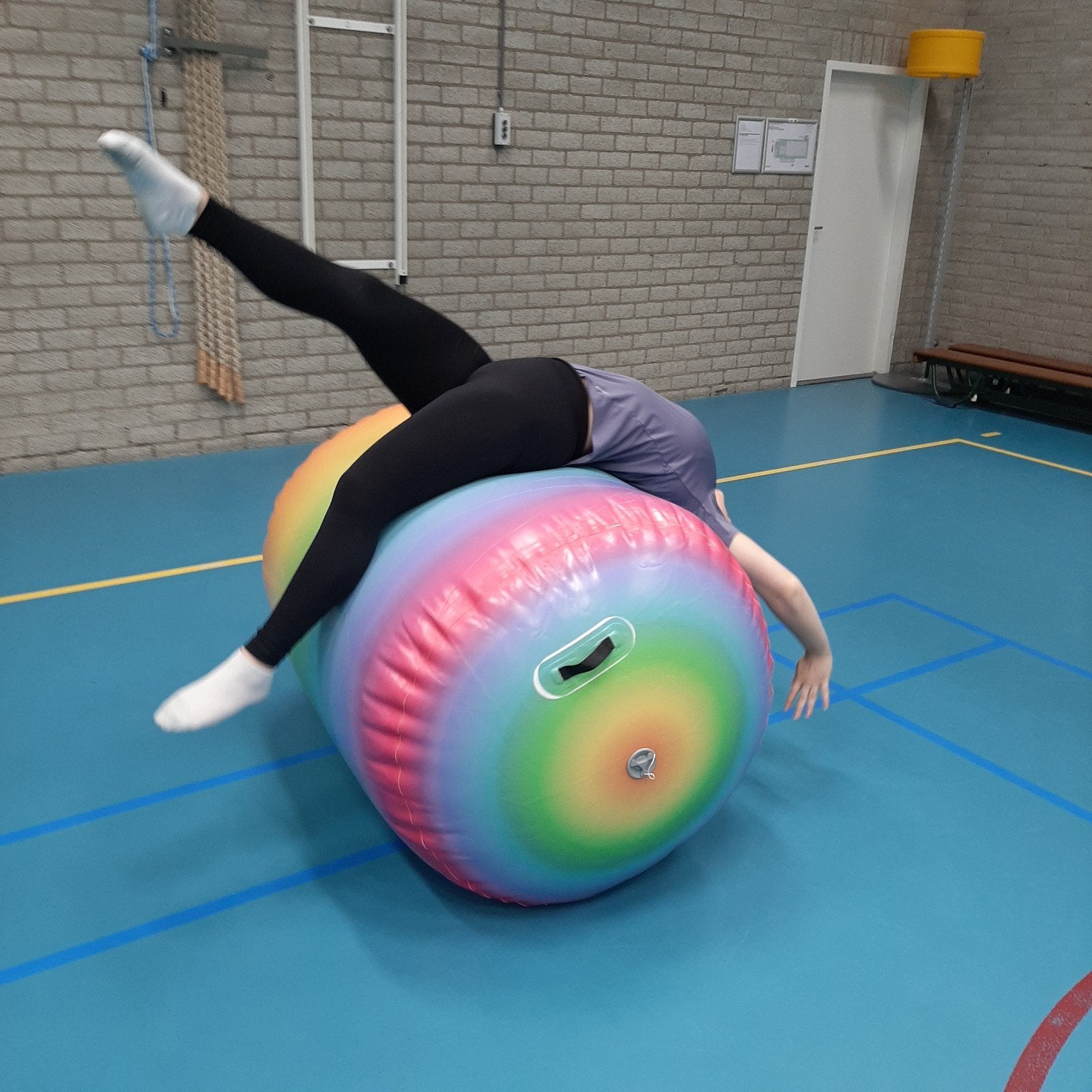Airrol Regenboog Airtrack Extra Groot Turnen Gymnastiek, Sport en Fitness, Turnen, Maat 36 t/m 42, Ophalen of Verzenden, Gebruikt