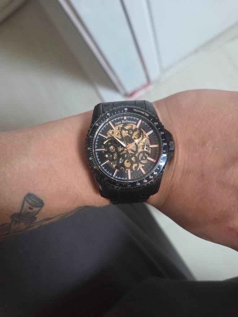 Jean Bellecour Automaat Horloge - Deels Defect, Sieraden, Tassen en Uiterlijk, Horloges | Heren, Overige merken, Staal, Gebruikt