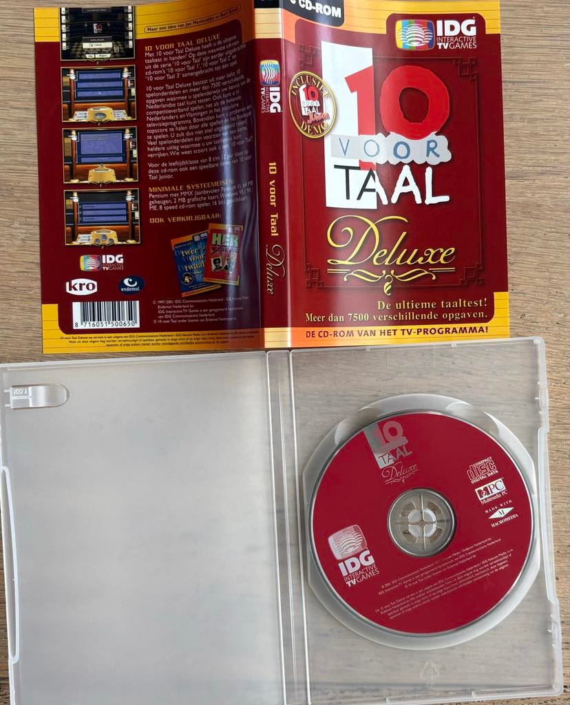 10 voor Taal Deluxe - De ultieme taaltest op CD-ROM, 1 speler, Ophalen, Gebruikt, Puzzel en Educatief