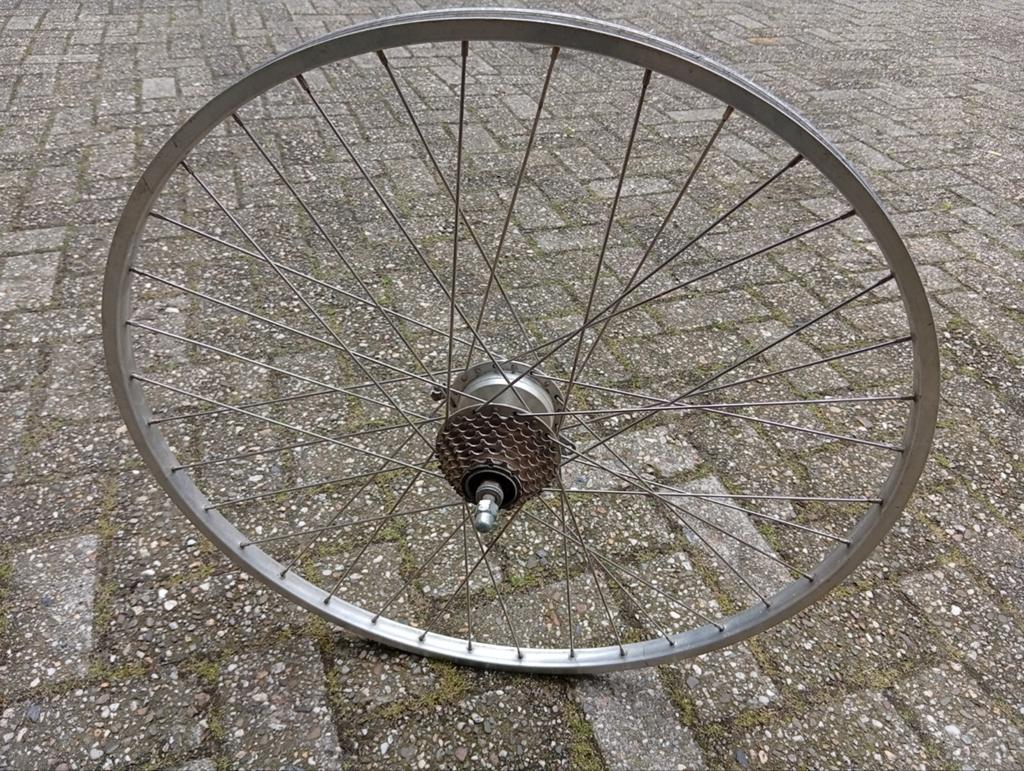 Fietswiel achterwiel met trommelrem 28 inch, Ophalen of Verzenden