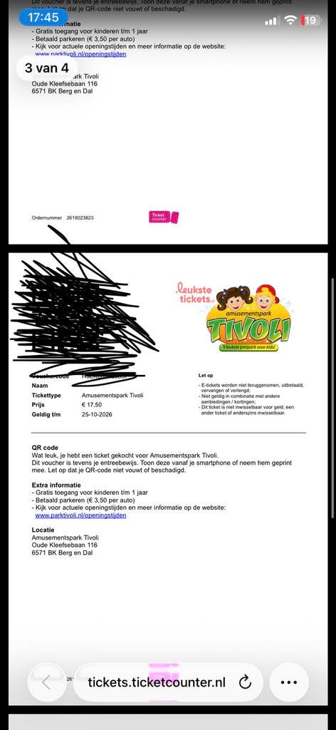 Pretpark Tivoli, Tickets en Kaartjes, Twee personen, Overige soorten, Pretpark