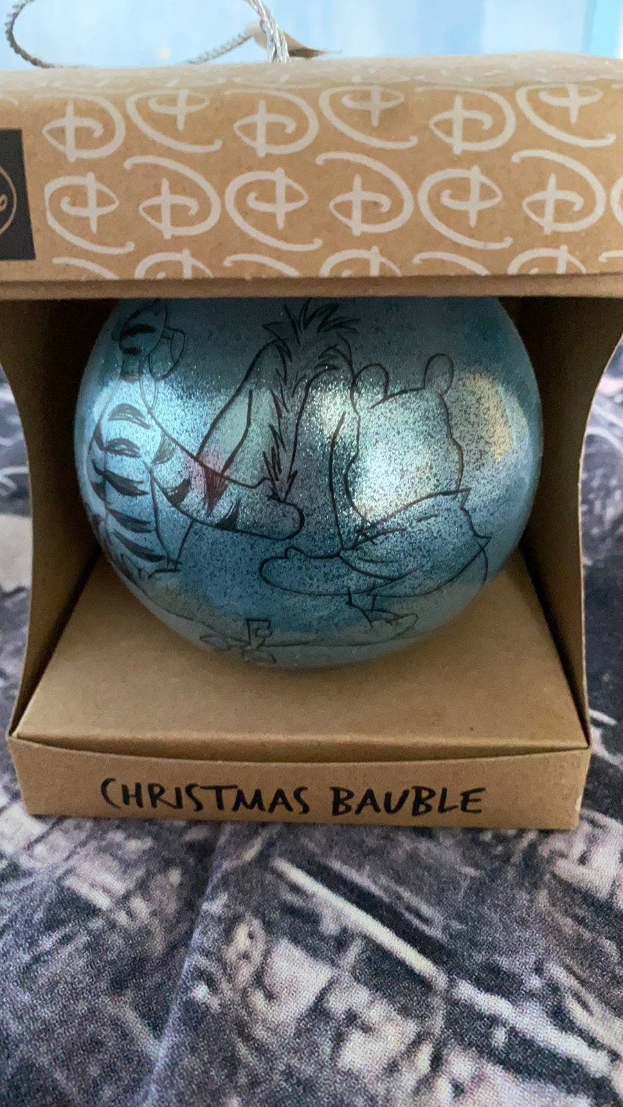 Winnie de poeh kerstbal, Verzamelen, Disney, Ophalen of Verzenden, Winnie de Poeh of vrienden, Zo goed als nieuw, Beeldje of Figuurtje