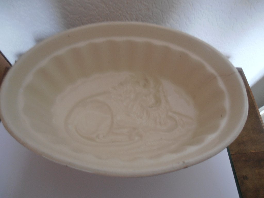 Antieke puddingvorm Leeuw, Antiek en Kunst, Ophalen of Verzenden