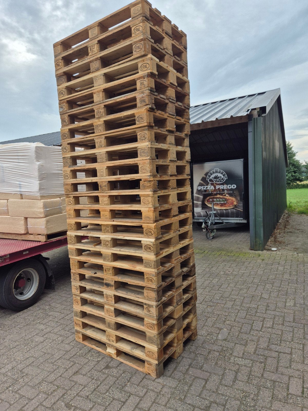 tekoop nette Epal europallets, Doe-het-zelf en Verbouw, Hout en Planken, Ophalen, Zo goed als nieuw, Pallet, Minder dan 200 cm