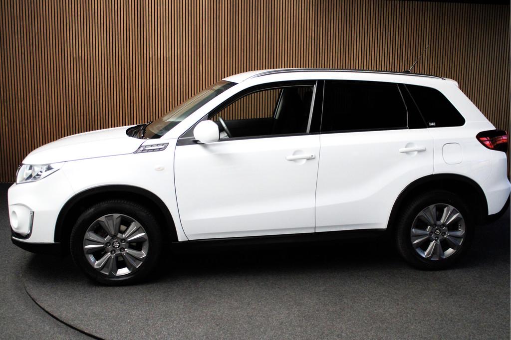 Suzuki Vitara 1.0 Boosterjet S. Navi Camera Climate Cruise S, Stof, Gebruikt, Wit, Origineel Nederlands