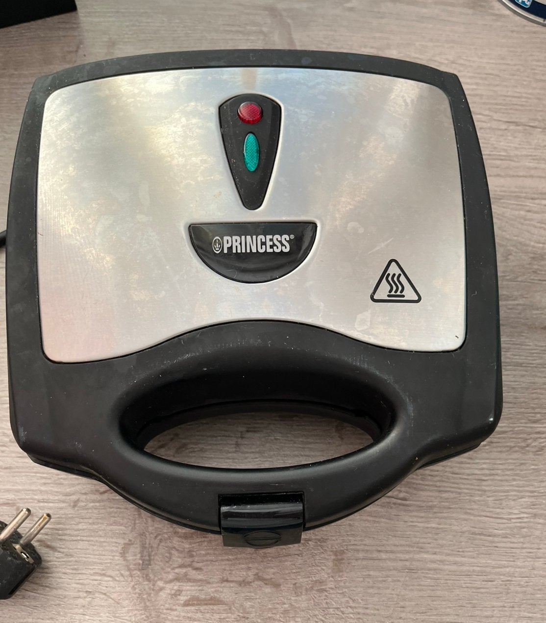 Tosti-/grillplaat, Princess, Ophalen of Verzenden, Gebruikt