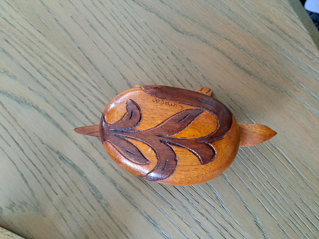 houtsnijwerk schildpad, Antiek en Kunst, Ophalen of Verzenden