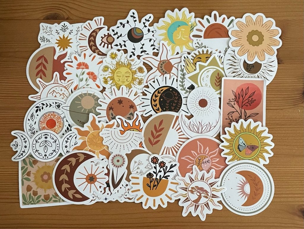 Maan, sterren astronomie stickers, Verzenden, Nieuw, Meerdere stickers
