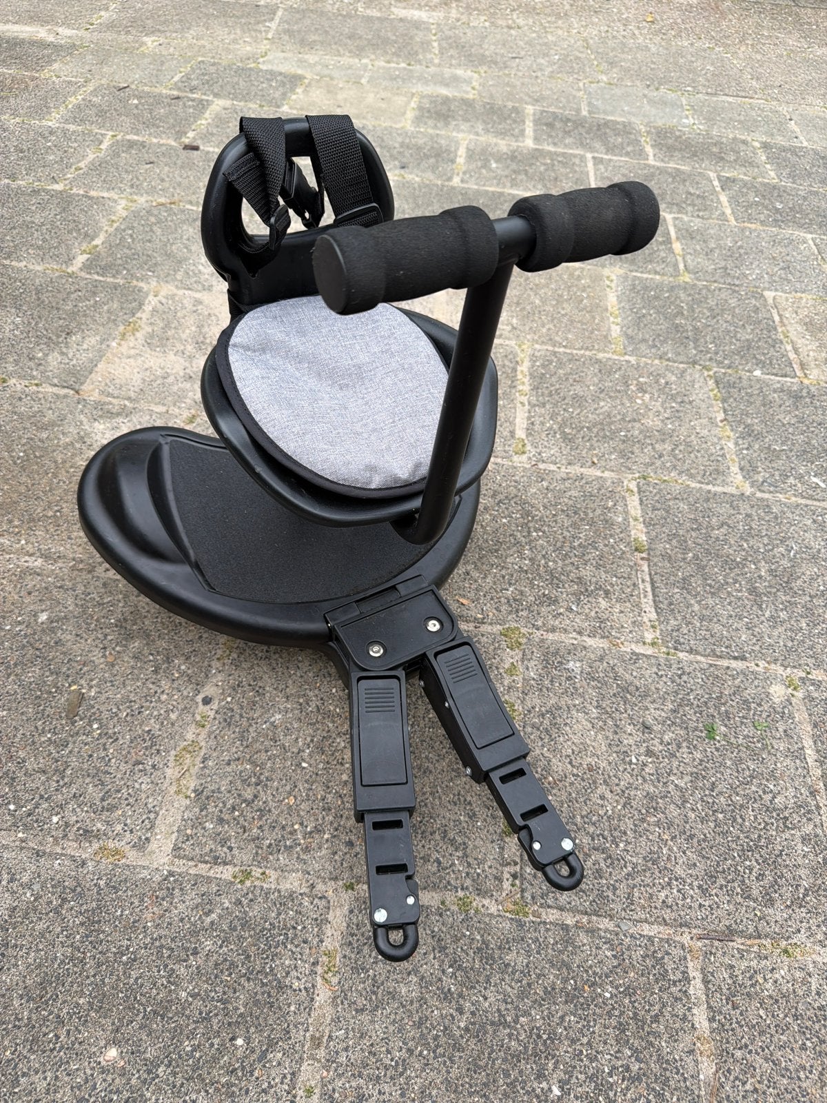 Meerijdplankje met zitje en stuur voor kinderwagen, Ophalen, Gebruikt