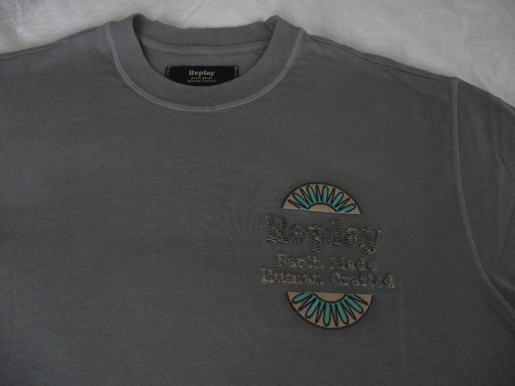 NIEUW grijs Replay Earth made Human Crafted T-shirt XL, Ophalen of Verzenden, Replay Human Crafted, Grijs, Maat 56/58 (XL)
