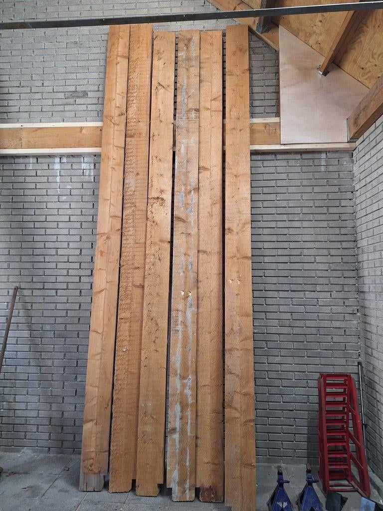 6 Houten balken 70x200x380cm, Tuin en Terras, Palen, Balken en Planken, Ophalen, 250 cm of meer, Balken