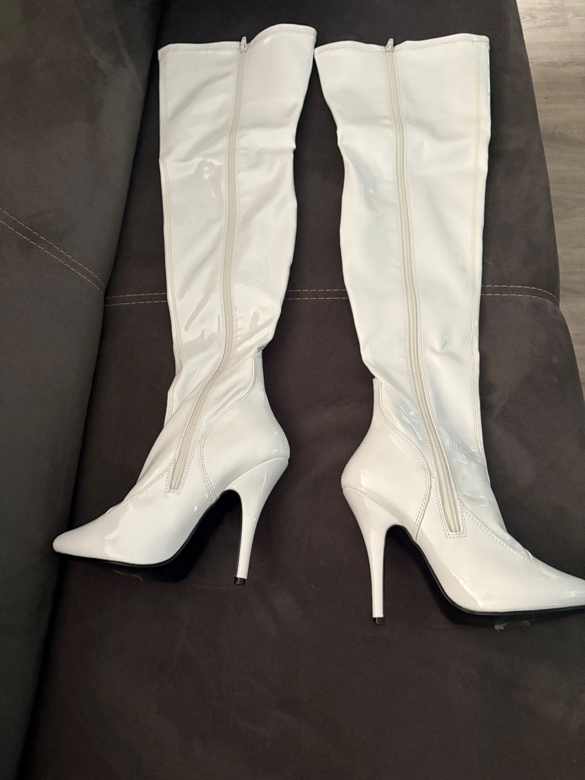 Pleaser laarzen nieuw maat 36, Ophalen, Hoge laarzen, Wit, Nieuw