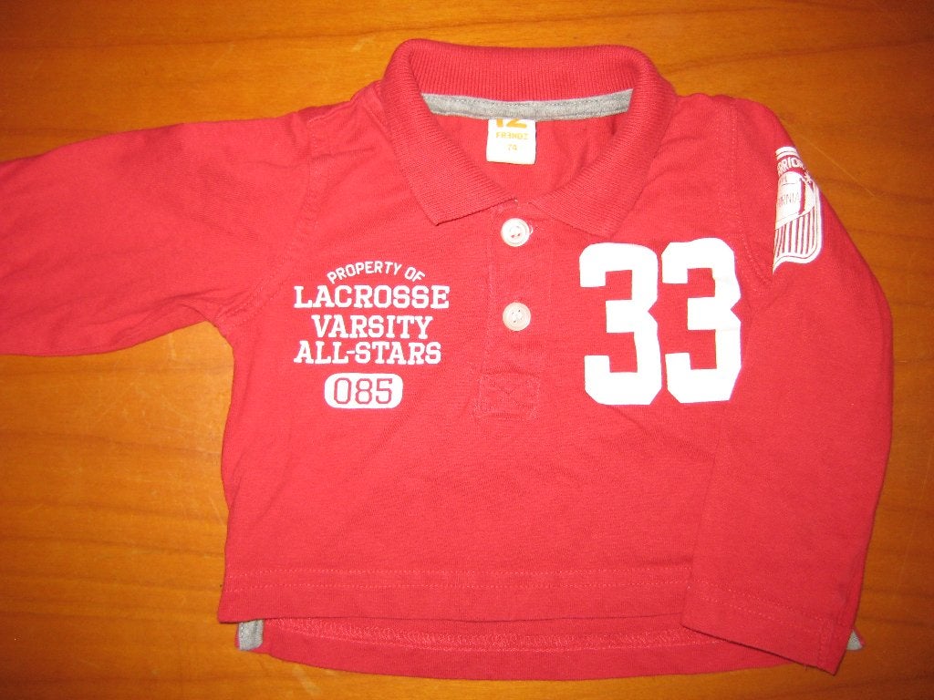 Rood shirt, 74, Frendz, Kinderen en Baby's, Babykleding | Maat 74, Ophalen of Verzenden, Zo goed als nieuw, Jongetje, Shirtje of Longsleeve