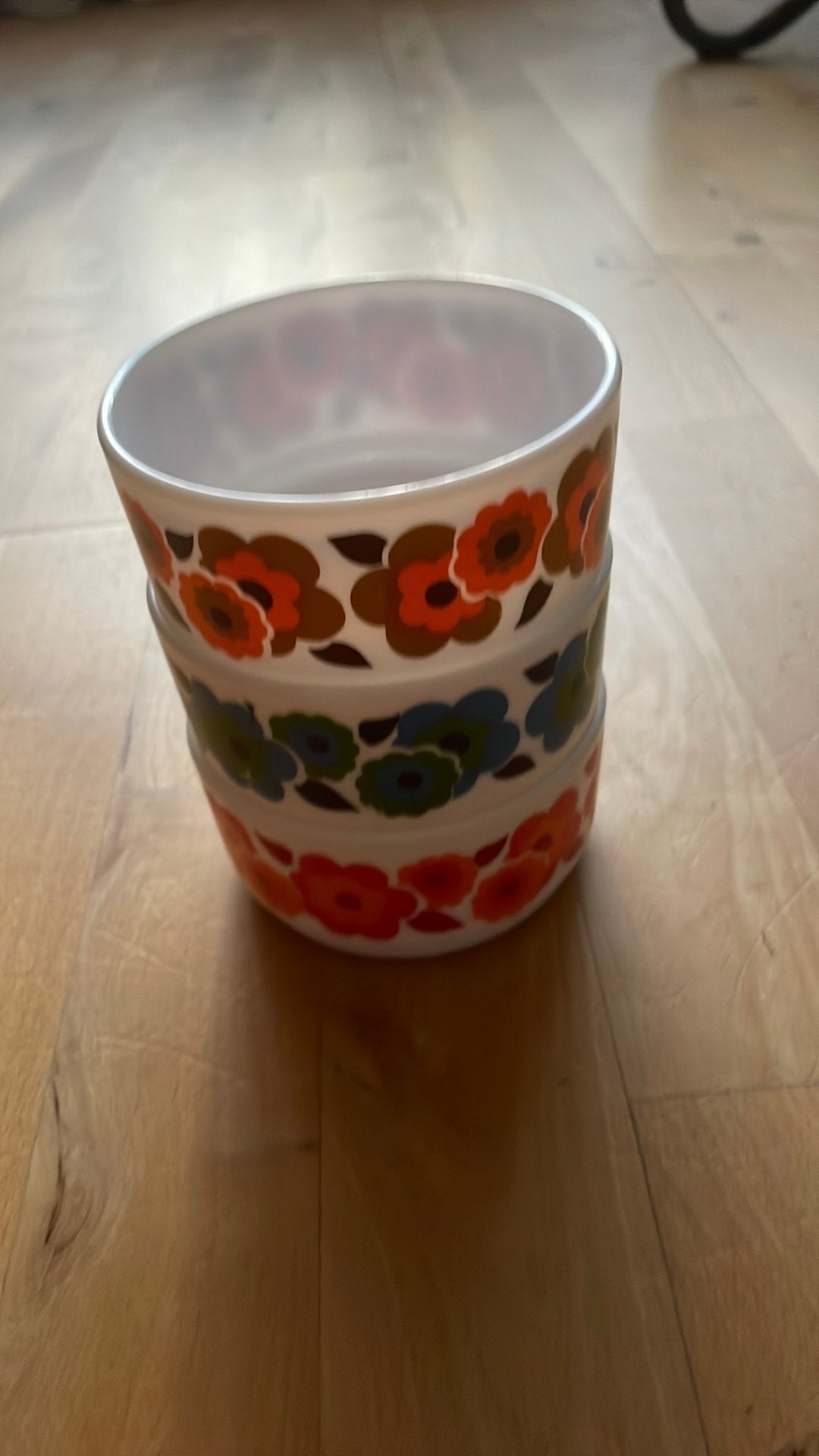 3 Arcopal Lotus schaaltjes, Ophalen of Verzenden, Overige stijlen, Glas, Schaal of Schalen