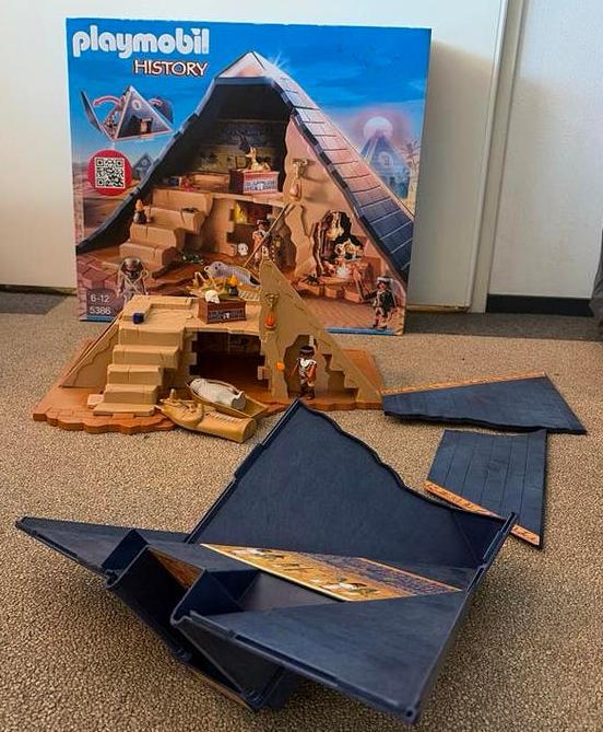 Playmobil History Piramide 5386 - Bijna compleet, Kinderen en Baby's, Speelgoed | Playmobil, Gebruikt, Complete set, Ophalen