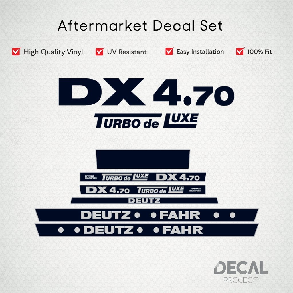 Vervangende Stickers Deutz DX 4.70 - 4.71, Verzenden