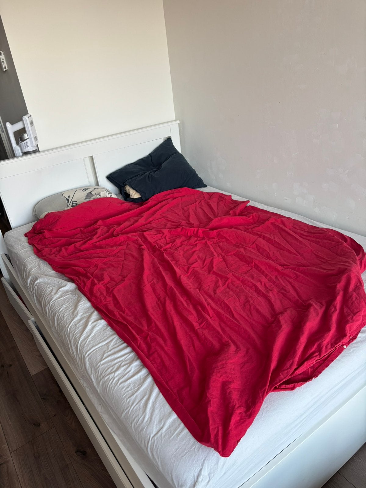 140x200 IKEA songesand bedframe +2 lades, Huis en Inrichting, Ophalen, Wit, Tweepersoons, 140 cm