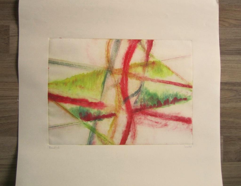 Jaap Ket grafiek grafische kunst boarddruk abstract, 2000 tot heden, 34 cm, 25 cm, Overige technieken