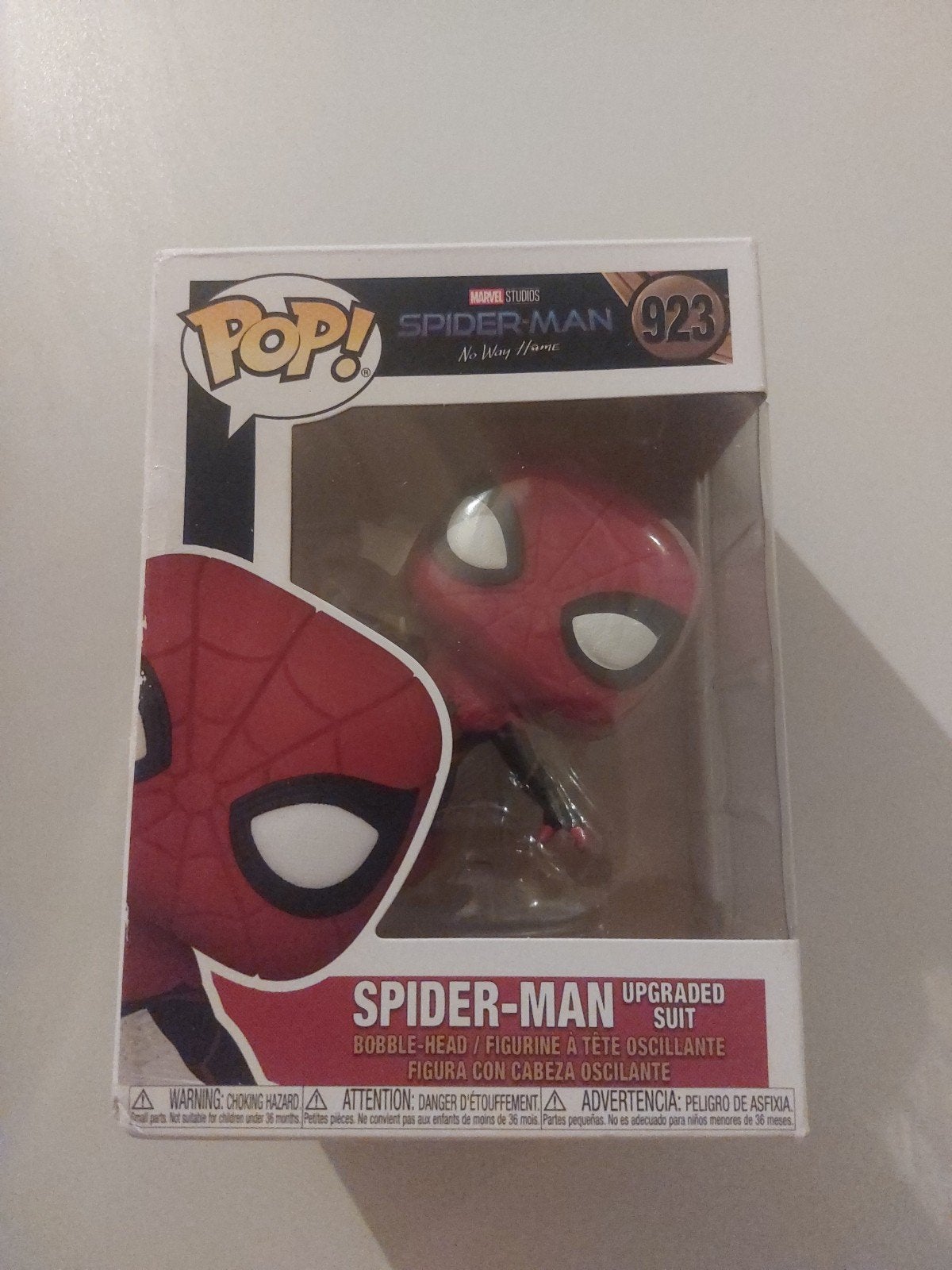 spiderman upgraded suit funko pop, Ophalen of Verzenden, Gebruikt