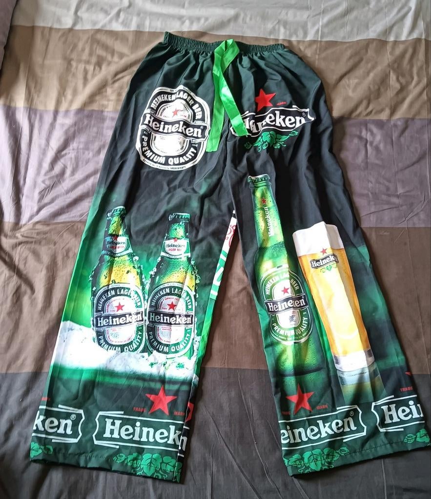 Heineken broek erg zeldzaam is one size super mooi, Ophalen of Verzenden, Zo goed als nieuw, Kleding, Heineken