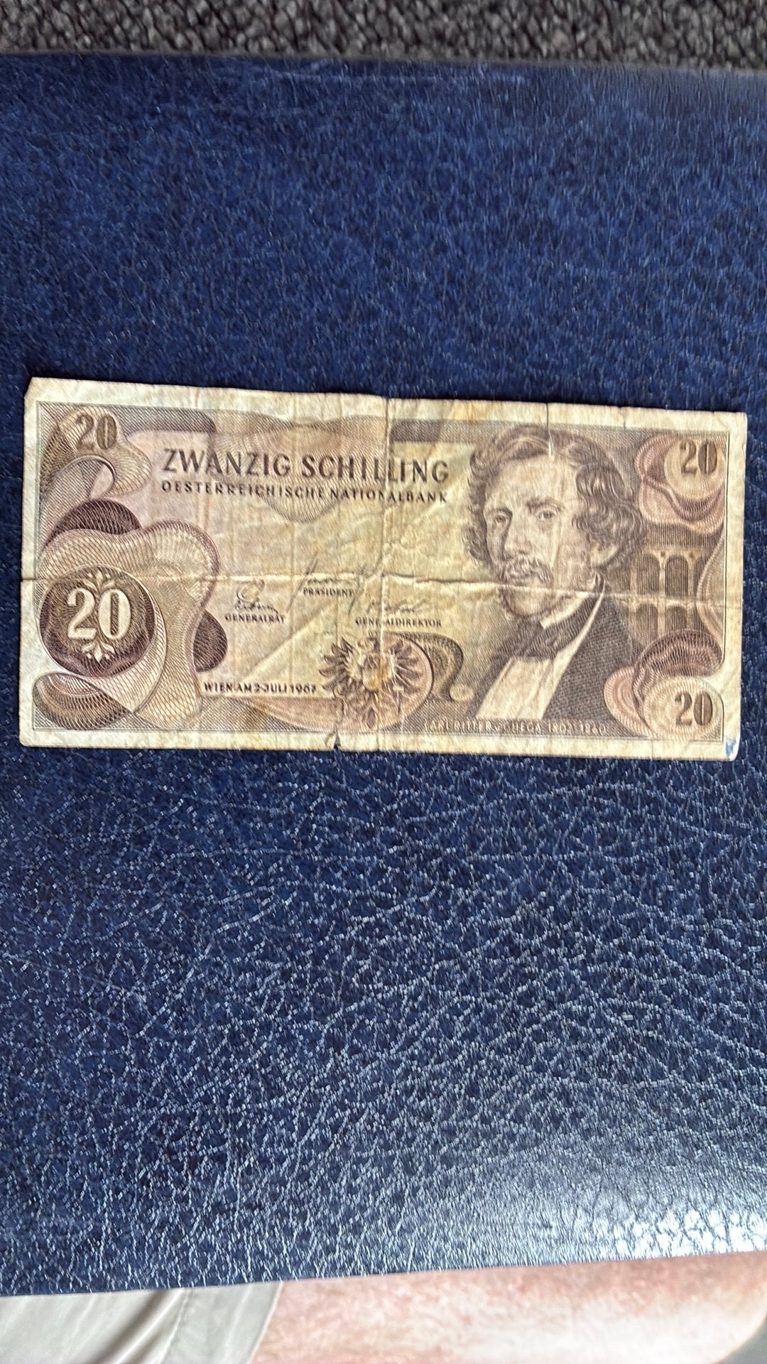 Oostenrijk 20 schillings 1967, Postzegels en Munten, Bankbiljetten | Europa | Niet-Eurobiljetten, Ophalen of Verzenden, Oostenrijk
