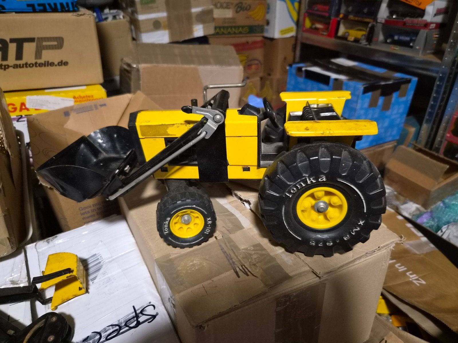 Trekker met laadschep, Tractor of Landbouw, T, Ophalen of Verzenden, Zo goed als nieuw