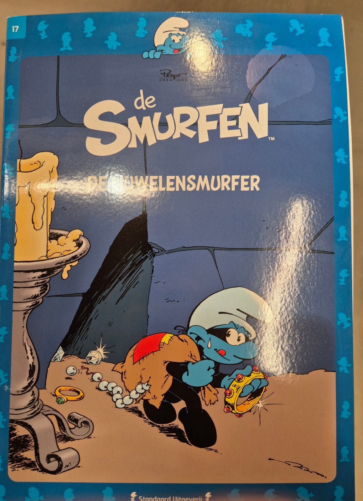 De Smurfen #17: De Juwelensmurfer - Nieuwstaat, Peyo, Eén stripboek, Nieuw, Ophalen of Verzenden