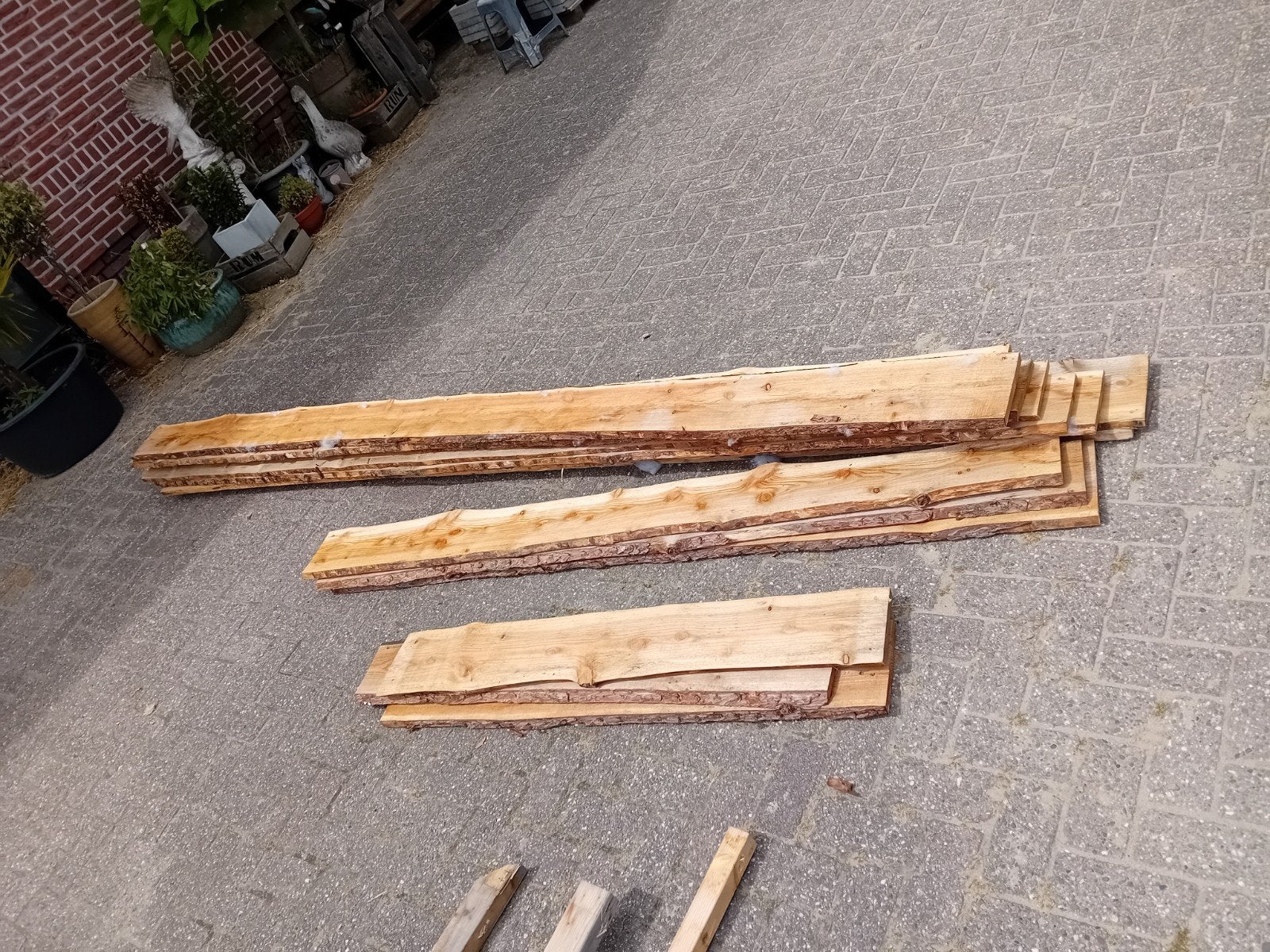 Schaaldelen div. Lengtes, Doe-het-zelf en Verbouw, Hout en Planken, Ophalen, Nieuw, Plank