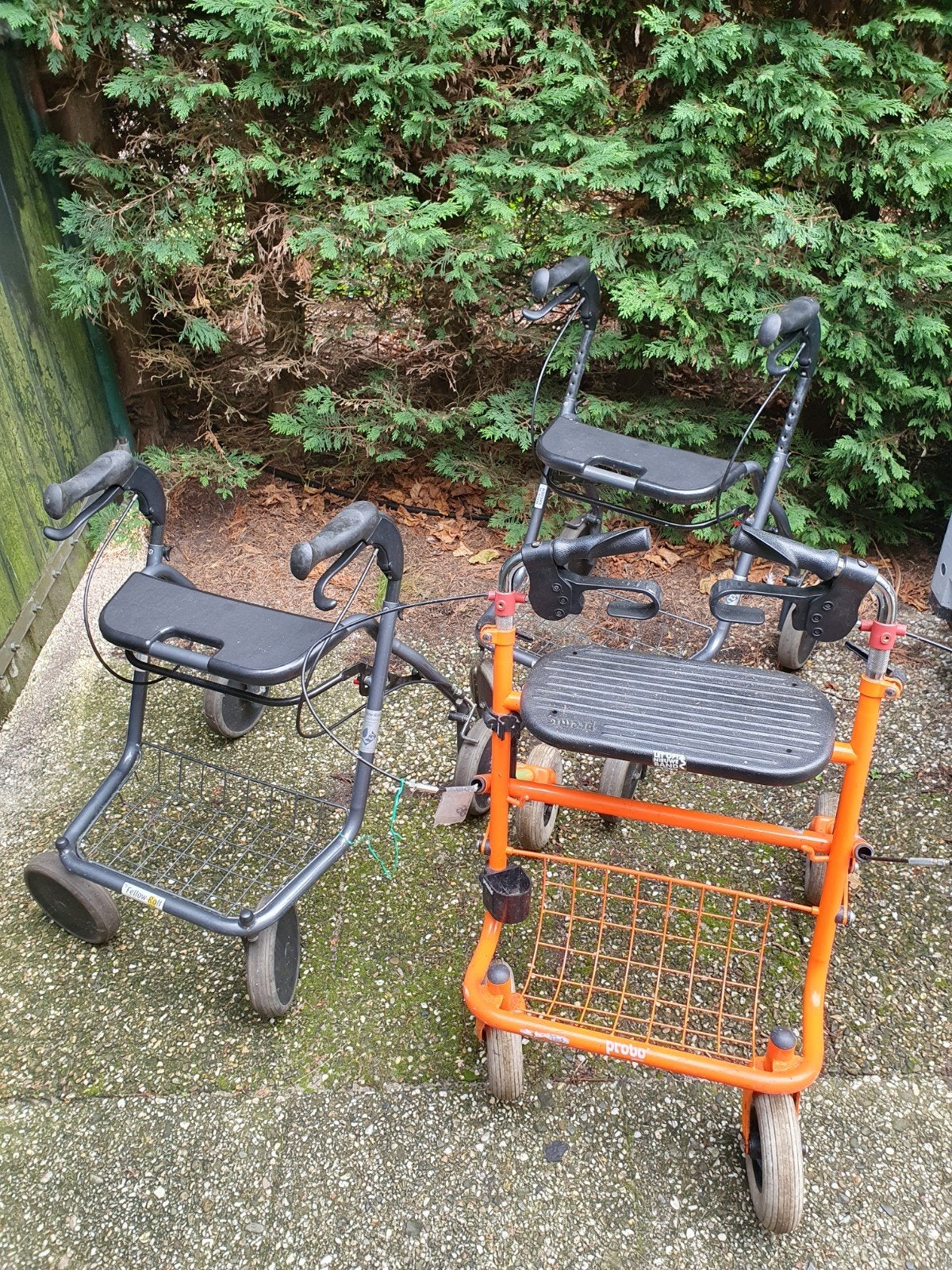 3 rollators, op te halen in Bussum, Ophalen, Opvouwbaar, Gebruikt