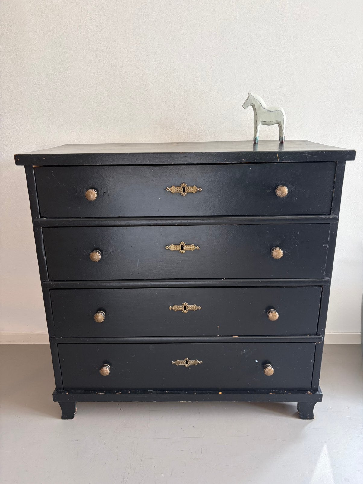 Antieke Zweedse ladekast origineel beslag, Scandinavisch design, Gebruikt, Geen, Geen